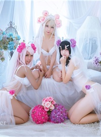 冲田凛花Rinka、铃铃Yakira、鬼姬Oni Hime Wedding Bikini ver. (Fate kaleid liner prisma☆伊莉雅)(10)